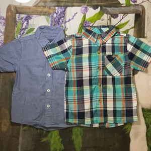 2T Short Sleeve Button Down Shirt Bundle